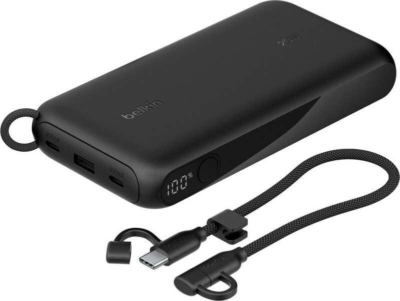 Универсальная мобильная батарея Belkin Power Bank 20000mAh 20W Black (BPB028HQBK)