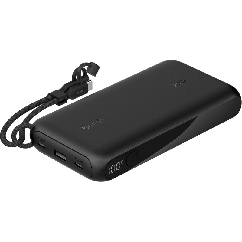 Универсальная мобильная батарея Belkin Power Bank 20000mAh 20W Black (BPB028HQBK)