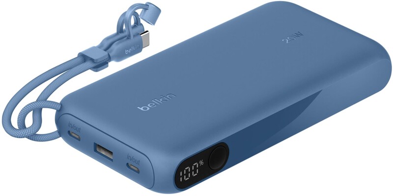 Универсальная мобильная батарея Belkin Power Bank 20000mAh 20W Blue (BPB028HQBL)