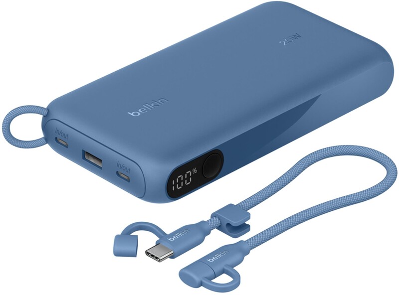 Универсальная мобильная батарея Belkin Power Bank 20000mAh 20W Blue (BPB028HQBL)