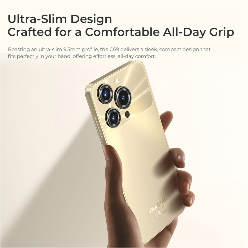 Смартфон Oukitel C69 8/512GB Gold (6941749825292)