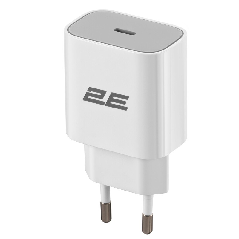 Сетевое зарядное устройство 2E (1USB 3A) 25W White (2E-WC1USBC25W-W)