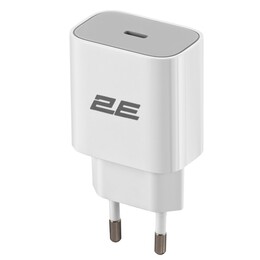 Сетевое зарядное устройство 2E (1USB 3A) 25W White (2E-WC1USBC25W-W)
