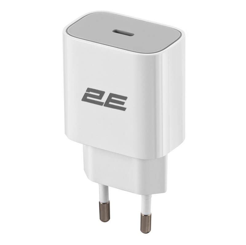 Сетевое зарядное устройство 2E (1USB 3A) 30W White (2E-WC1USBC30W-W)