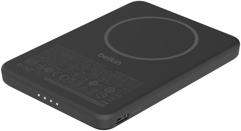 Универсальная мобильная батарея Belkin Power Bank Slim Magnetic 5000mAh 15W Black (BPD010HQBK)