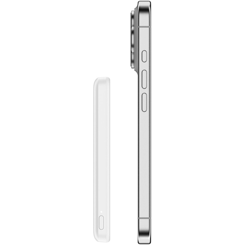 Универсальная мобильная батарея Belkin Power Bank Slim Magnetic 5000mAh 15W White (BPD010HQWH)