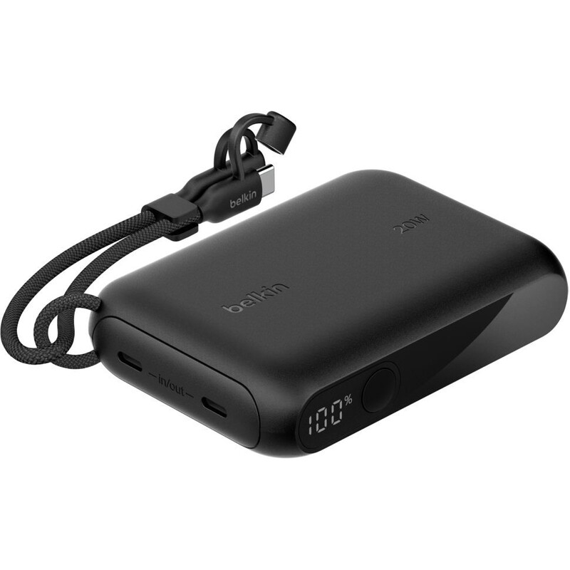 Универсальная мобильная батарея Belkin Power Bank 10000mAh 20W Black (BPB027HQBK)
