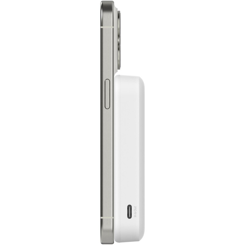 Универсальная мобильная батарея Belkin Power Bank Magnetic Qi2 8000mAh 20W White (BPD007BTWH)