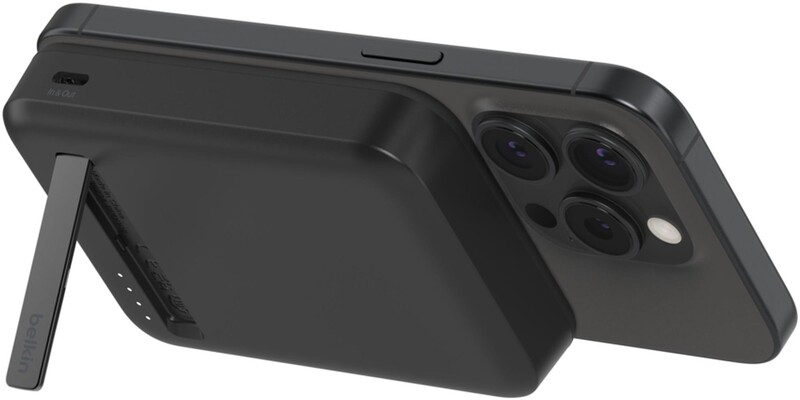 Универсальная мобильная батарея Belkin Power Bank Magnetic Qi2 8000mAh 20W Black (BPD007BTBK)