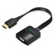 Фото - Адаптер Vention Flat HDMI - VGA (M/F), зі звуком і живленням, 0.15 м, чорний (42161) | click.ua