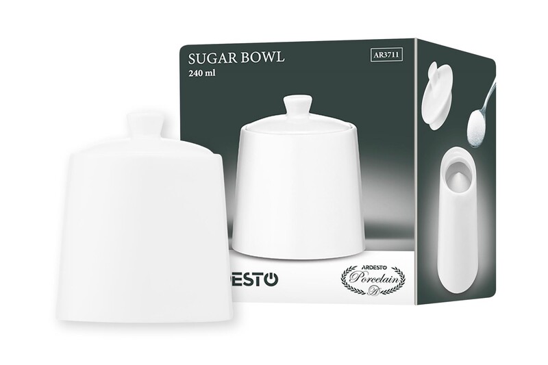 Сахарница Ardesto 8х8х10.7 см White (AR3711)