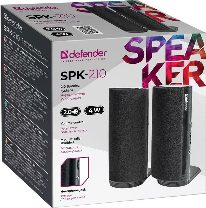 Акустическая система Defender SPK-210 Black (65210)