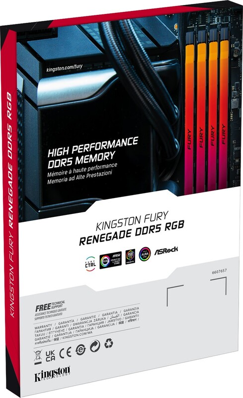 Модуль памяти DDR5 2x24GB/8400 Kingston Fury Renegade RGB (KF584CU40RSAK2-48)