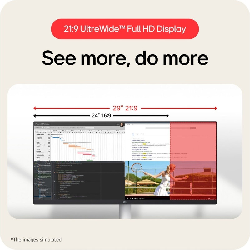 Монитор LG 29" UltraWide (29U531A-W) IPS White 100Hz