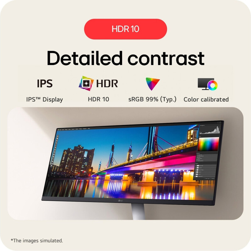 Монитор LG 29" UltraWide (29U531A-W) IPS White 100Hz