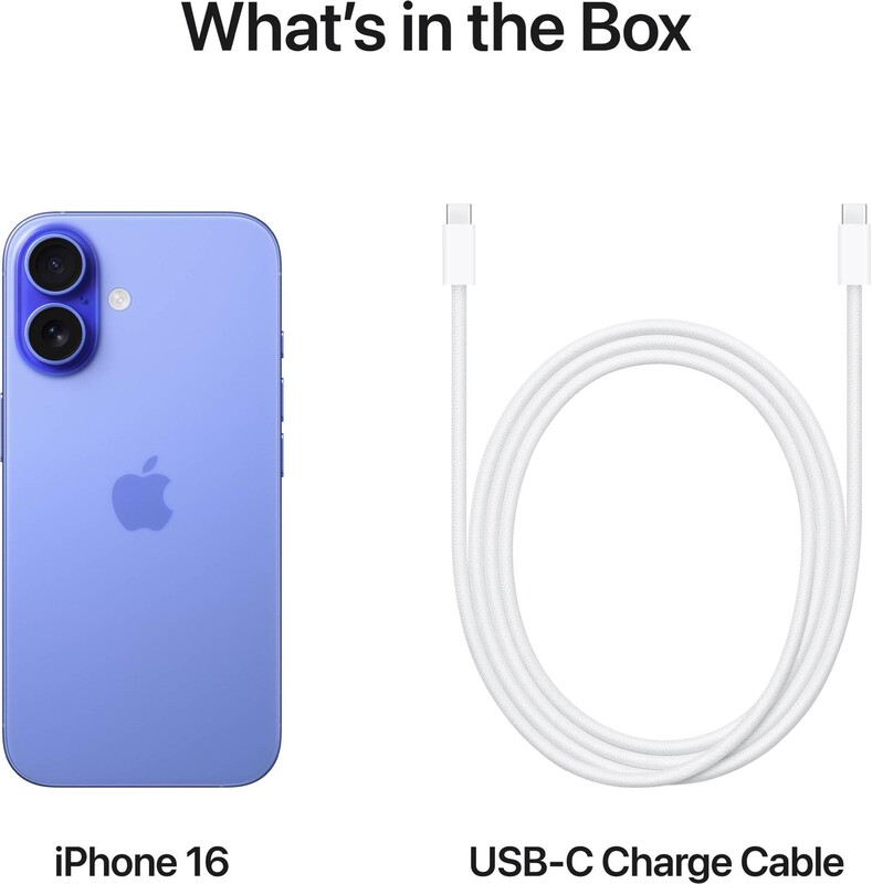 Смартфон Apple iPhone 16 128GB Ultramarine (MYEC3SX/A)