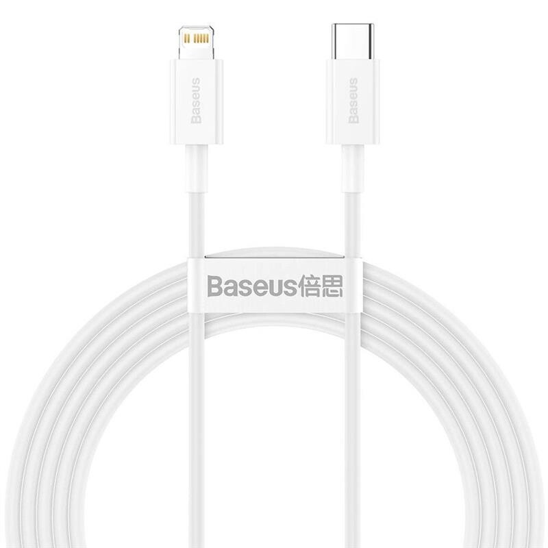 Кабель Baseus Superior Fast Charging USB-C-Lightning, 2м White (CATLYS-C02)