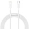 Фото - Кабель Baseus Superior Fast Charging USB-C-Lightning, 2м White (CATLYS-C02) | click.ua