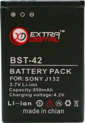 АКБ Extradigital для Sony Ericsson BST-42 (J132) 3.7V 850mAh (DV00DV6076)