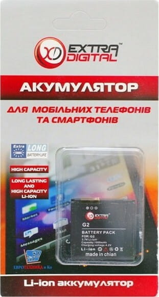 АКБ Extradigital для HTC G2 (BA S450) 1000mAh (DV00DV6083)