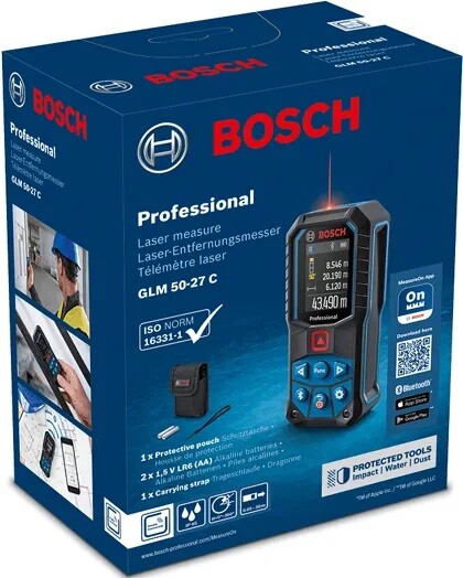 Лазерний далекомір Bosch Professional GLM 50-27 C (0.601.072.T00)
