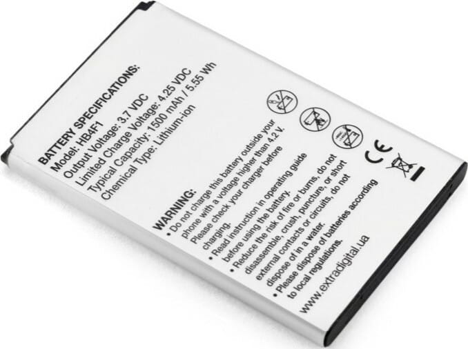 АКБ Extradigital для Huawei HB4F1 C8600 3.7V 1500mAh (BMH6434)
