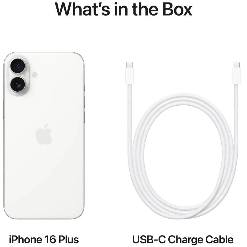 Смартфон Apple iPhone 16 Plus 128GB White (MXVV3SX/A)