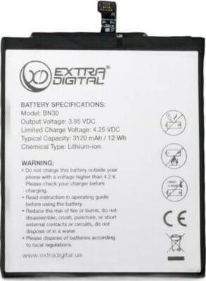 АКБ Extradigital для Xiaomi Redmi 4A (BN30) 3120mAh (BMR6480)