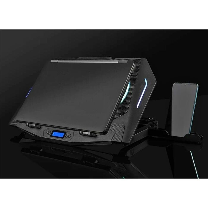 Подставка для ноутбука Modecom SILENT FAN MC-CF-21-RGB Black (PL-MC-CF-21-RGB)