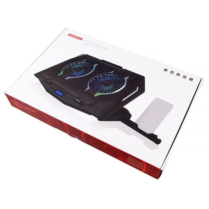 Подставка для ноутбука Modecom SILENT FAN MC-CF-21-RGB Black (PL-MC-CF-21-RGB)