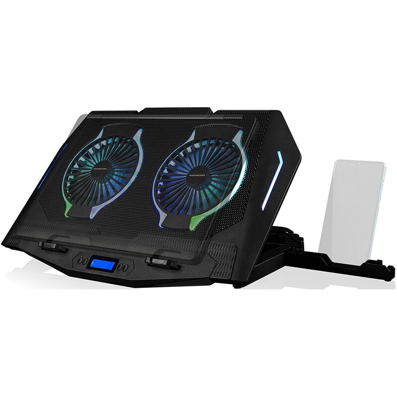 Подставка для ноутбука Modecom SILENT FAN MC-CF-21-RGB Black (PL-MC-CF-21-RGB)