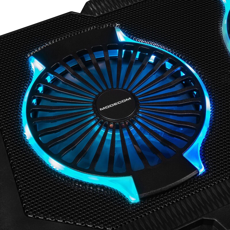 Подставка для ноутбука Modecom SILENT FAN MC-CF-21-RGB Black (PL-MC-CF-21-RGB)