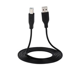 Кабель 2E (2E-W-3169m1.8) USB 2.0 (AM/BM), DSTP, 1.8м, чорний
