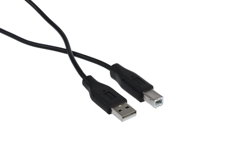Кабель 2E (2E-W-3169m1.8) USB 2.0 (AM/BM), DSTP, 1.8м, черный