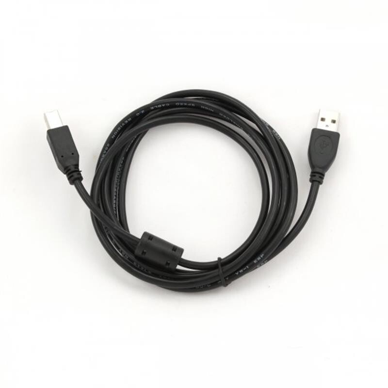 Кабель Cablexpert (CCFB-USB2-AMBM-1.5M) USB2.0-USB-B, феррит, 1.5 м, черный
