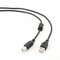 Фото - Кабель Cablexpert (CCFB-USB2-AMBM-1.5M) USB2.0-USB-B, феррит, 1.5 м, черный | click.ua