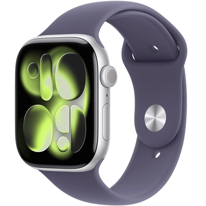Смарт-часы Apple Watch Series 11 GPS 42mm Silver Aluminium Case with Purple Fog Sport Band - S/M (MEU64RK/A)