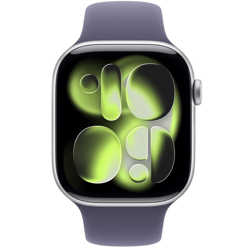 Смарт-часы Apple Watch Series 11 GPS 42mm Silver Aluminium Case with Purple Fog Sport Band - S/M (MEU64RK/A)