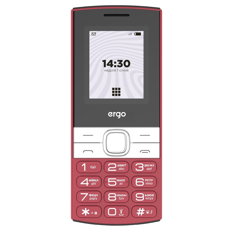 Мобильный телефон Ergo B185 Dual Sim Red