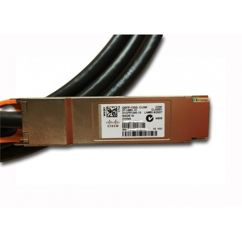 Кабель Cisco 100GBASE-CR4 QSFP Passive Copper Cable 3m (QSFP-100G-CU3M)