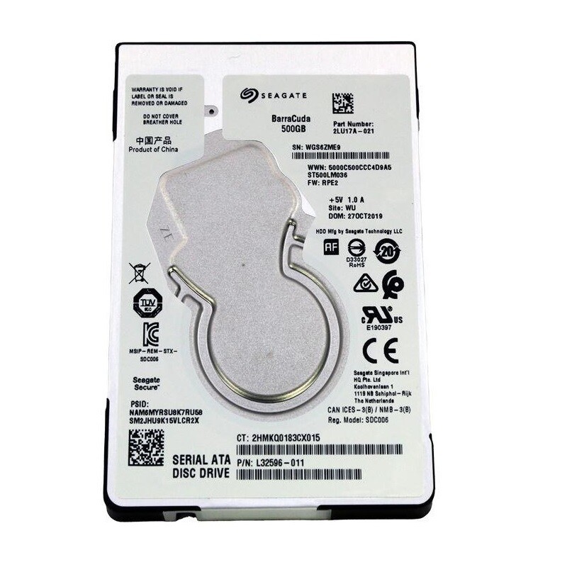 Накопичувач HDD 2.5" SATA 500Gb Seagate Barracuda Pro 128MB 7200rpm (ST500LM036)