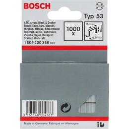 Скоби Bosch Professional тип 53, 1000шт (1.609.200.366)