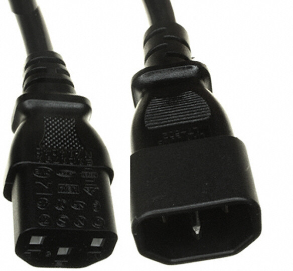 Кабель питания Cisco C13-C14, 250 VAC 10A 0.68м, Black (CAB-C13-CBN)