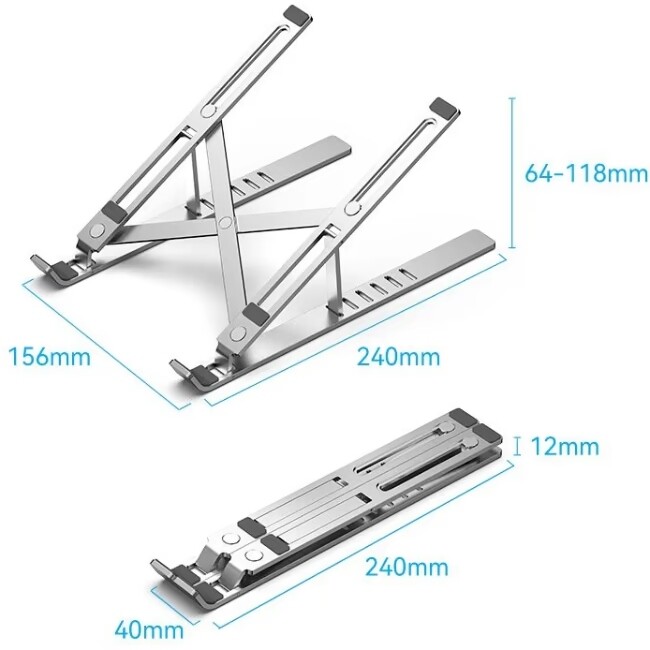 Подставка для ноутбука Vention X-type Stand Silver Aluminum Alloy (KDMI0)