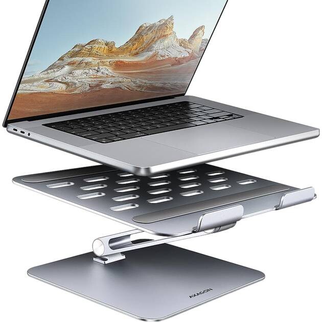 Подставка для ноутбука AXAGON STND-LQ Silver (STND-LQ)