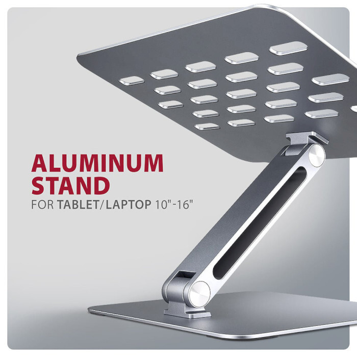 Подставка для ноутбука AXAGON STND-LQ Silver (STND-LQ)
