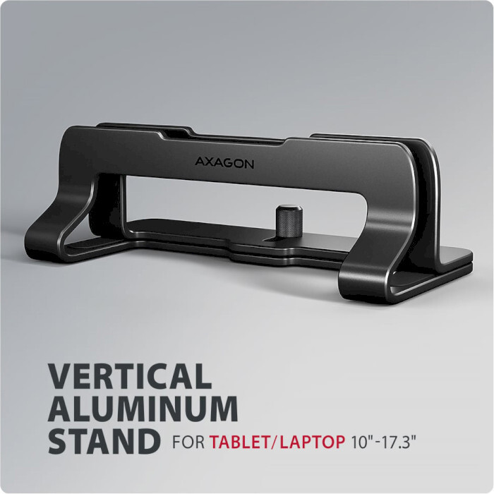 Подставка для ноутбука AXAGON Vertical Stand for Laptops & Tablets Black (STND-VB)