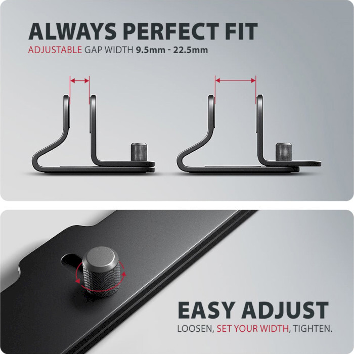 Подставка для ноутбука AXAGON Vertical Stand for Laptops & Tablets Black (STND-VB)