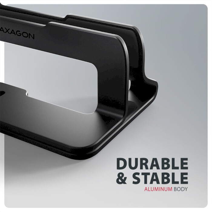 Подставка для ноутбука AXAGON Vertical Stand for Laptops & Tablets Black (STND-VB)
