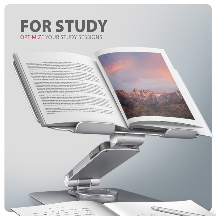 Подставка для ноутбука AXAGON Rotating Aluminum Stand for Laptop & Tablet Silver (STND-LR)